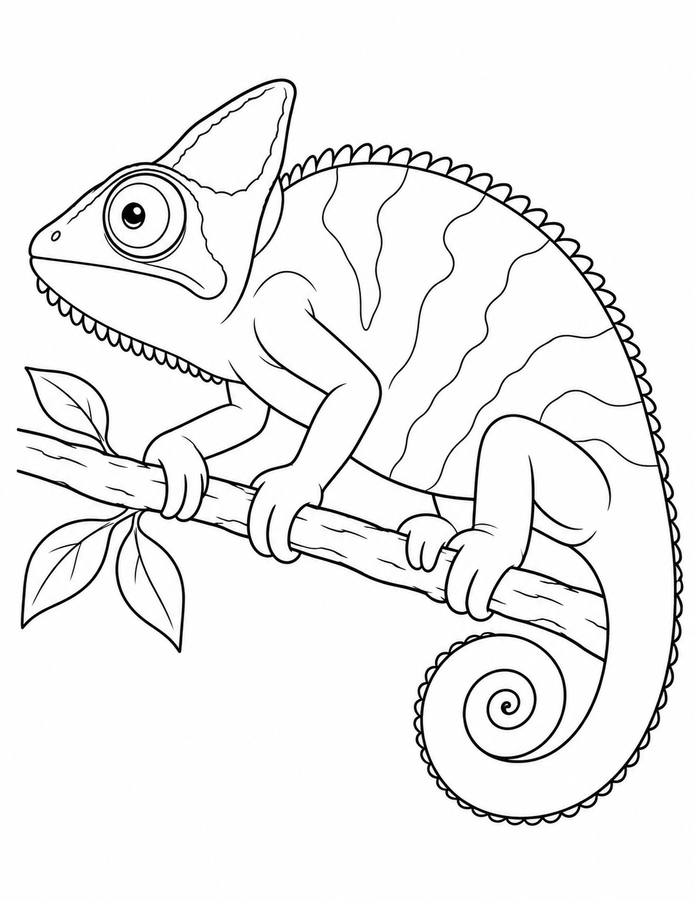 Chameleon on a Twig printable activity preview