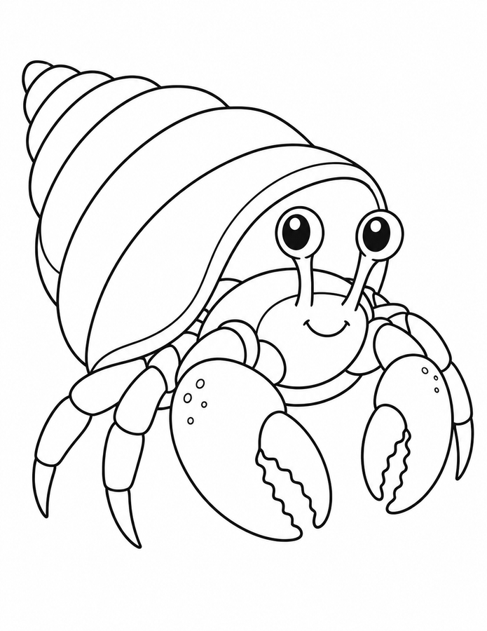 Hermit Crab in a Shell printable activity preview