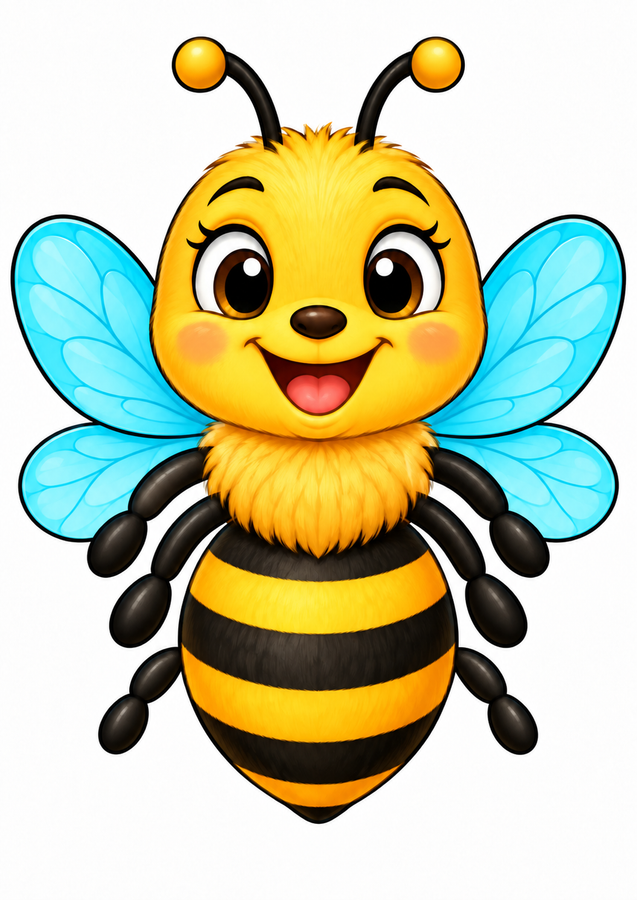 Honeybee garden stick puppet printable activity preview