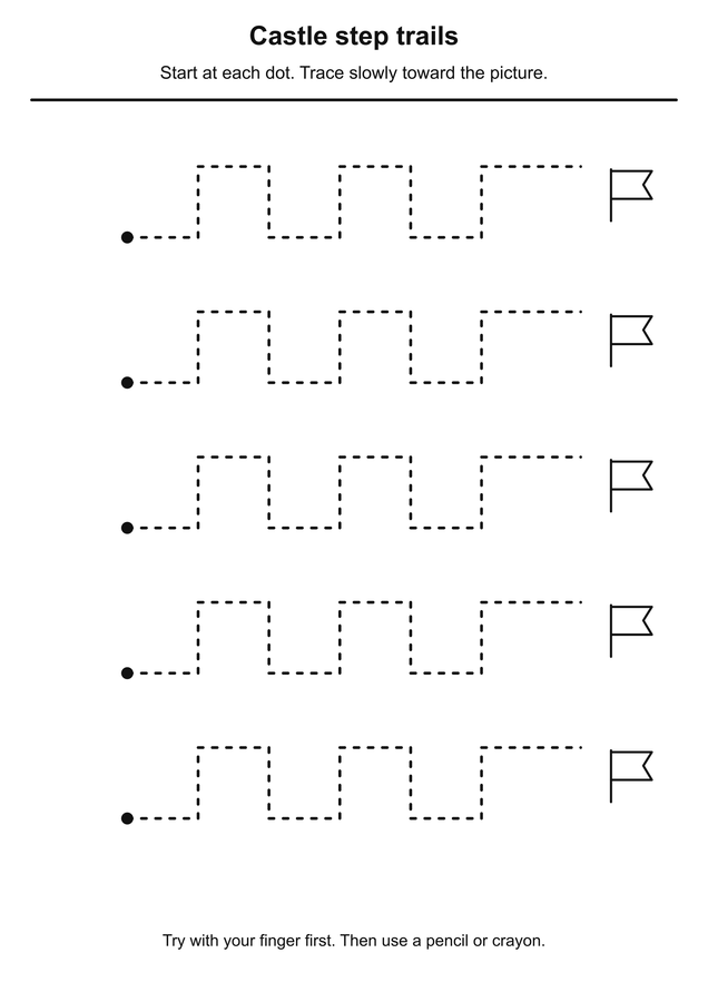 Castle step trails printable activity preview