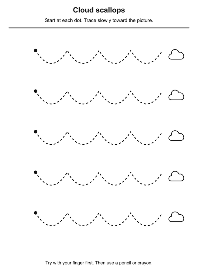 Cloud scallops printable activity preview