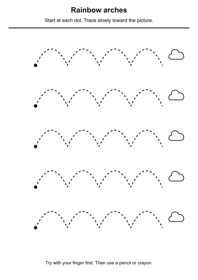 Rainbow arches printable activity preview