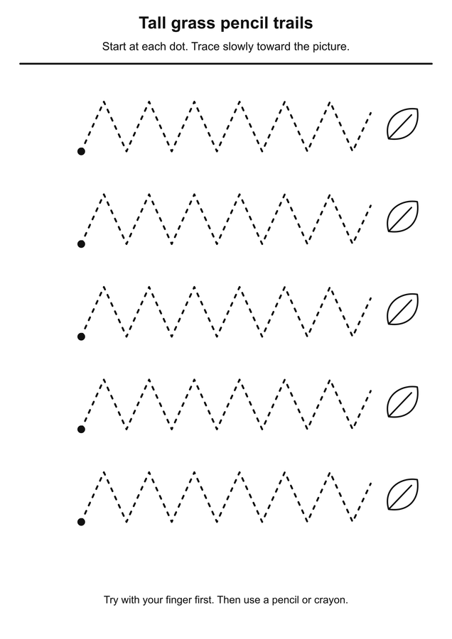 Tall grass pencil trails printable activity preview