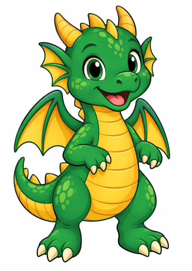 Royal dragon stick puppet printable activity preview