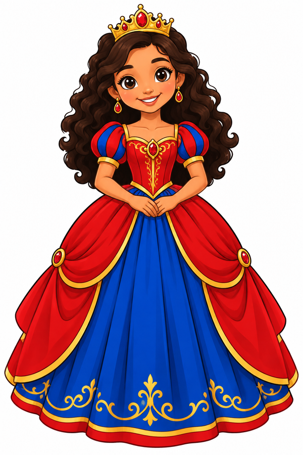 Royal princess stick puppet printable activity preview