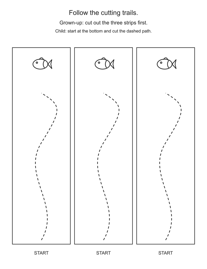 fish streams cutting trails printable activity preview