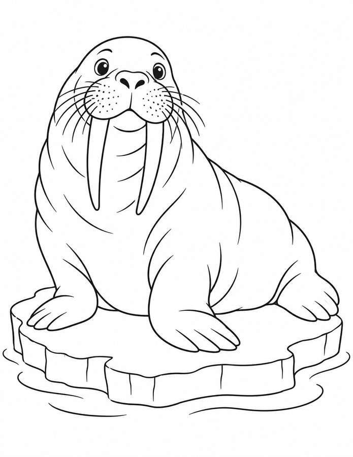 Walrus on the Ice printable activity preview